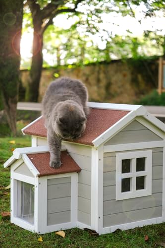 Weatherproof Outdoor Cat House N545
