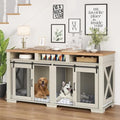 71" Dog Crate with 3 Storage Drawers & Removable Divider G67102
