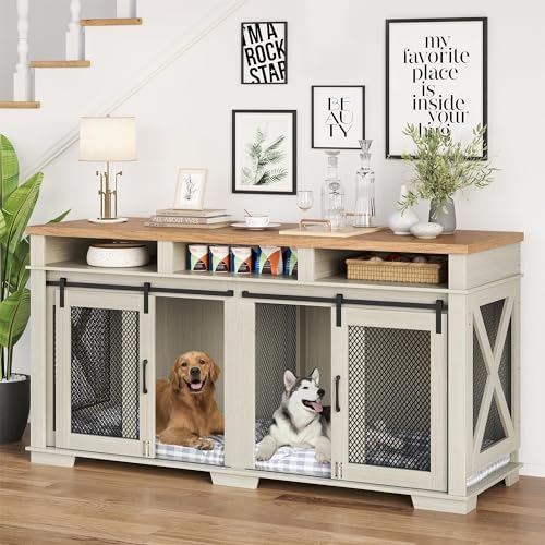 71" Dog Crate with 3 Storage Drawers & Removable Divider G67102
