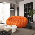 74.8'' 2 Seater Mesh Fabric Curved Sofa Q22664