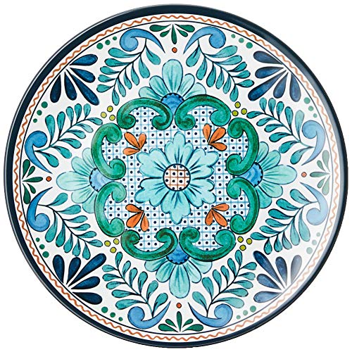 12 Piece Multicolored Melamine Dinnerware Set P18706