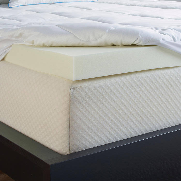 Full Memory Foam Mattress Topper with Outlast Cover O11974