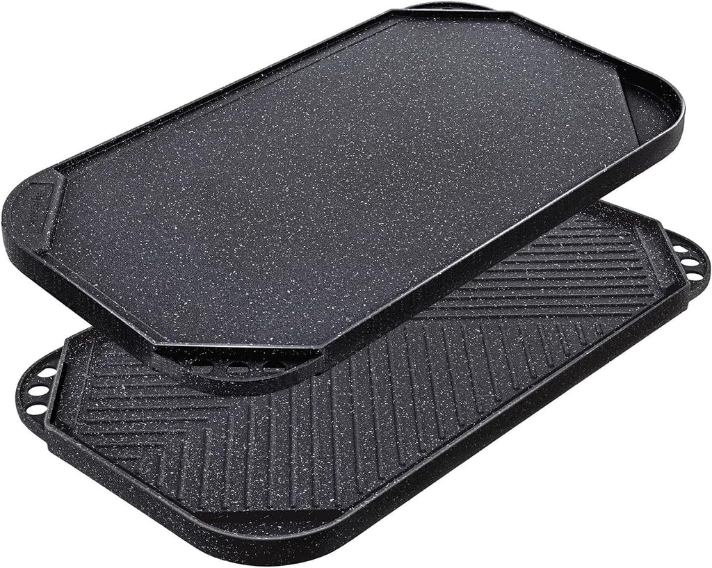 Nonstick Reversible Grill Griddle Pan, 19.5" x 10.7" H658