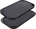 Nonstick Reversible Grill Griddle Pan, 19.5" x 10.7" H658