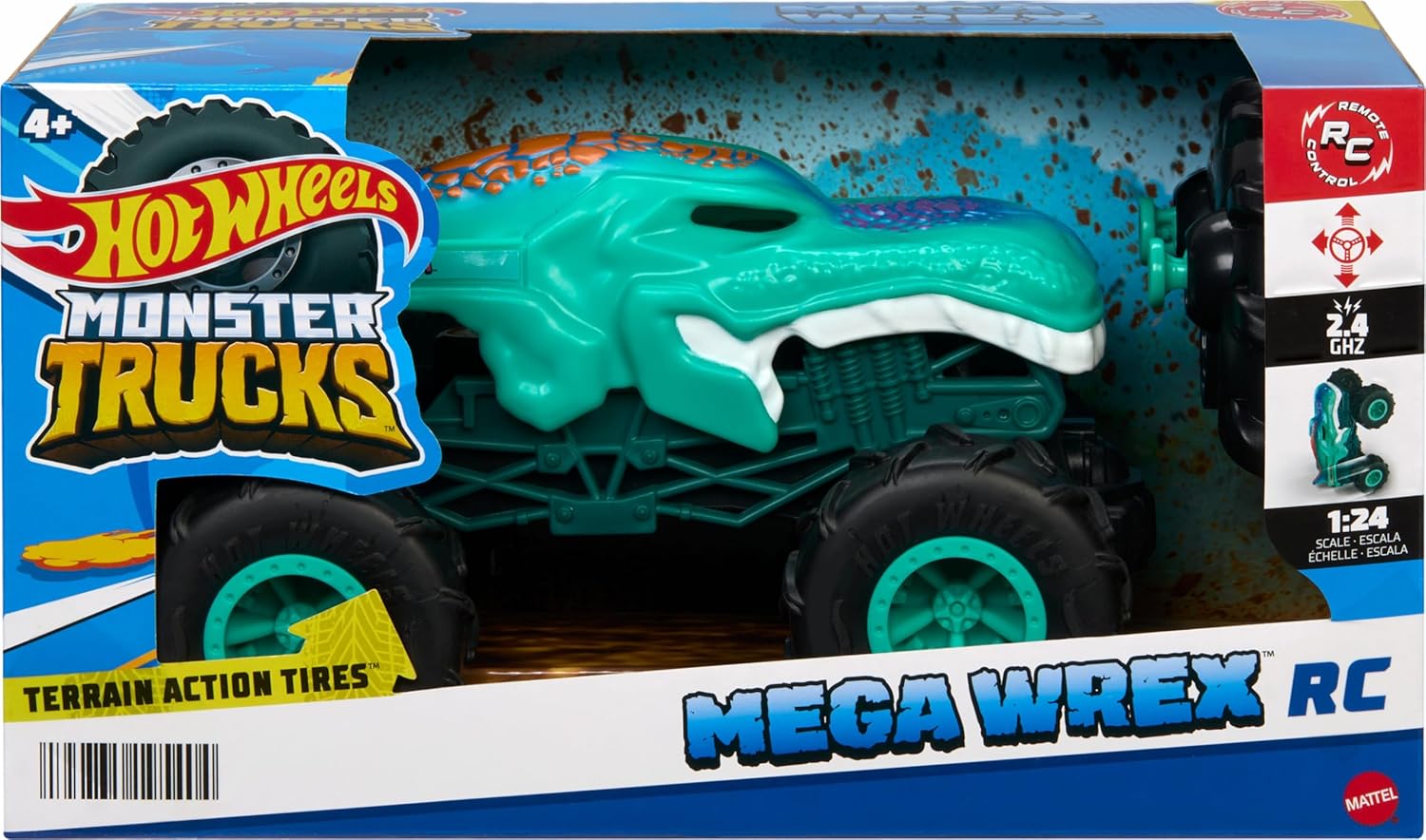 1:24 Scale Remote-Control Monster Truck with All-Terrain Tires I81890