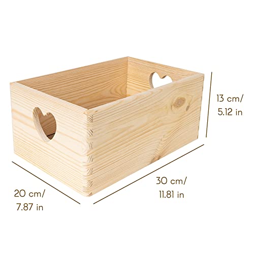 Large Black Wooden Nesting Crate with Handles C79166