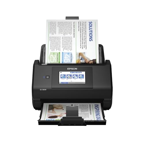 Wireless Color Duplex Desktop Document Scanner with 100-sheet Auto Document Feeder and 4.3" Touchscreen I813