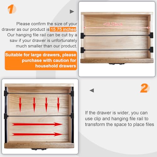 36 Pcs Hanging File Rail and Clip Set (Plastic) A746303