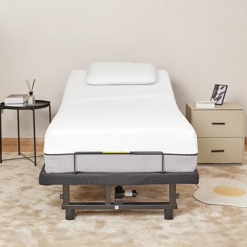 Twin XL Adjustable Electric Bed Frame with Wireless Remote Control Y7710
