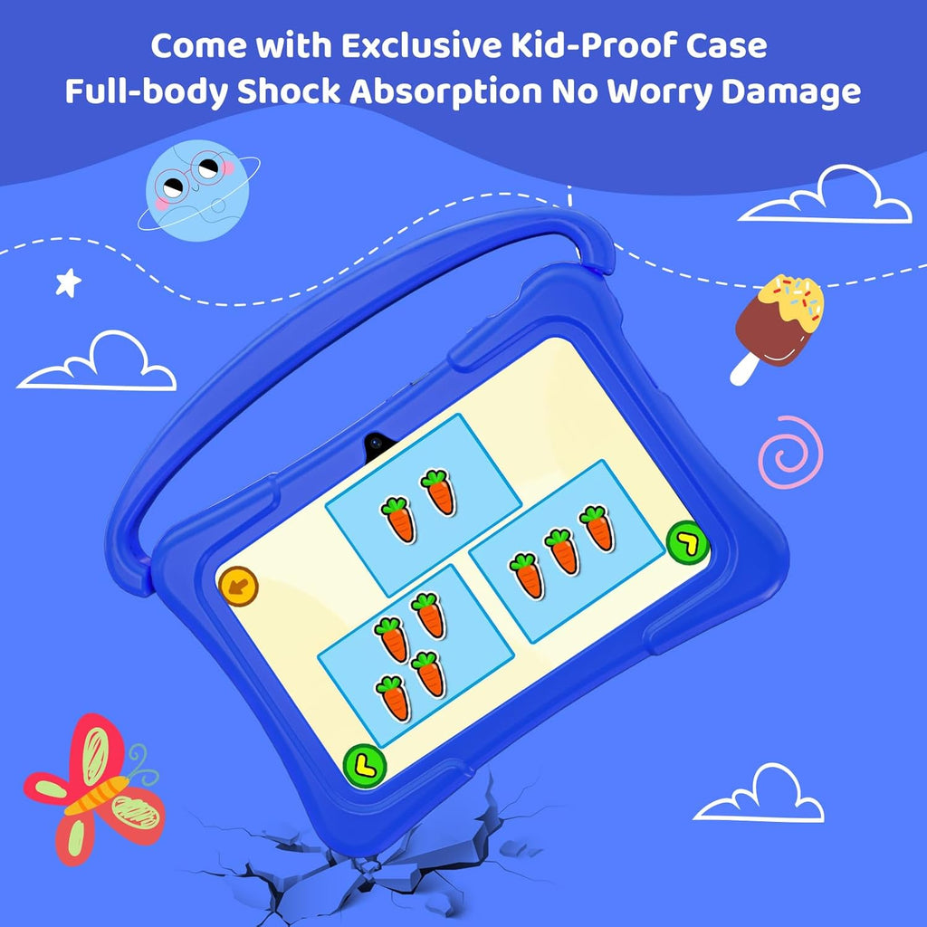 7 inch Android Tablet with 32GB, Bluetooth, WiFi, Dual Camera, Shockproof Case P98674
