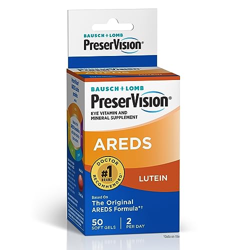 120 Count Eye Vitamin & Mineral Supplement Soft Gels S932