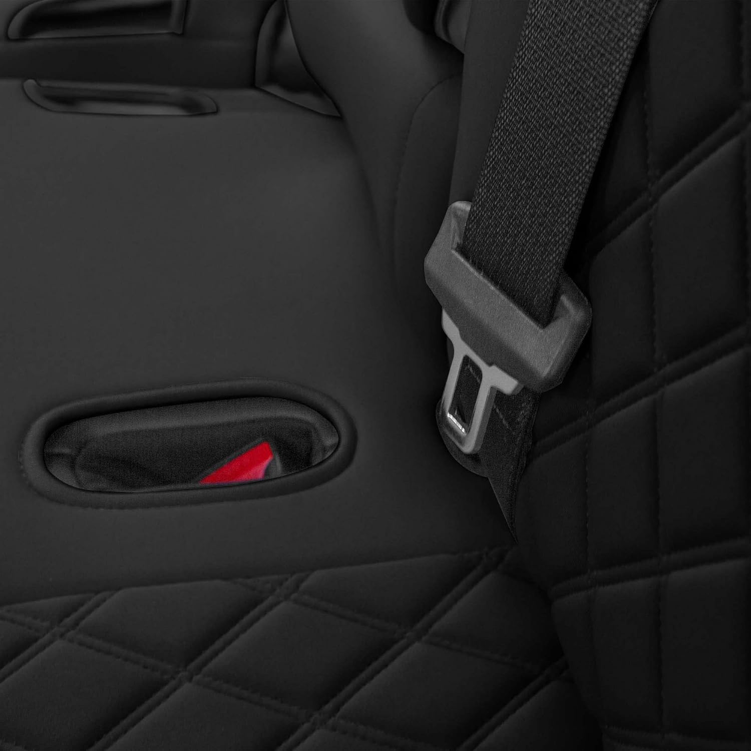 Black Neoprene Water Resistant Automotive Seat Covers Full Set O9071
