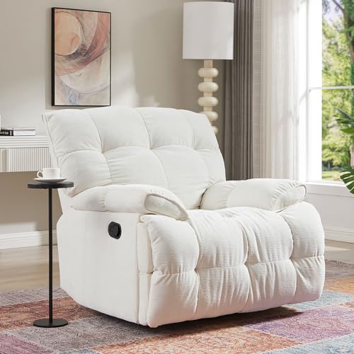 Yellow Soft Fabric Swivel Rocker Recliner Chair P793