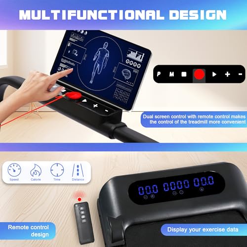 Walking Pad Treadmill, 2.5HP, 265 lb Capacity with Remote Control S501114