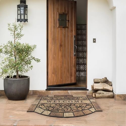 24"x36" Heavy-Duty Outdoor Door Mat with Non-Slip Rubber Backing P8591