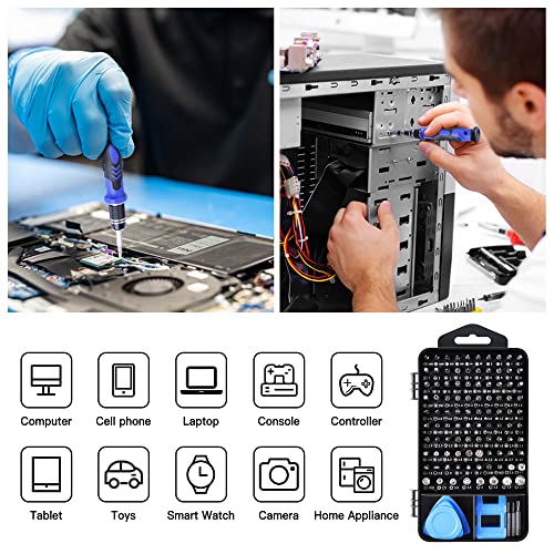 124-Piece Magnetic Precision Screwdriver Set F540