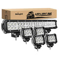 22Inch 480W Triple Row Flood Spot Combo Waterproof Led Light Bar with Wiring Harness D5076