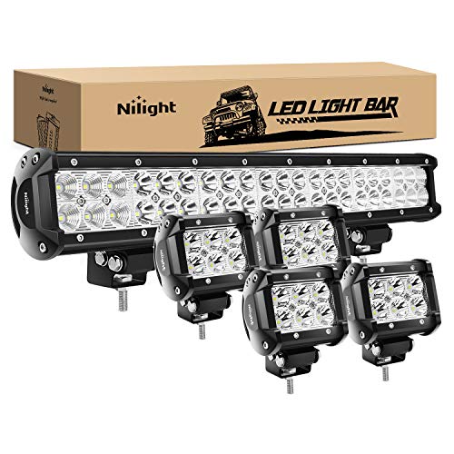 22Inch 480W Triple Row Flood Spot Combo Waterproof Led Light Bar with Wiring Harness D5076