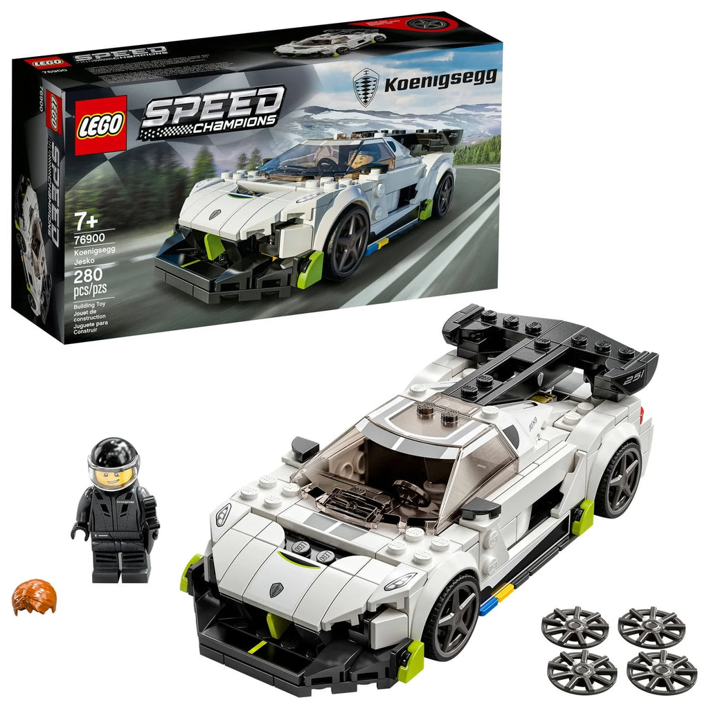 White Racing Car Building Set E273