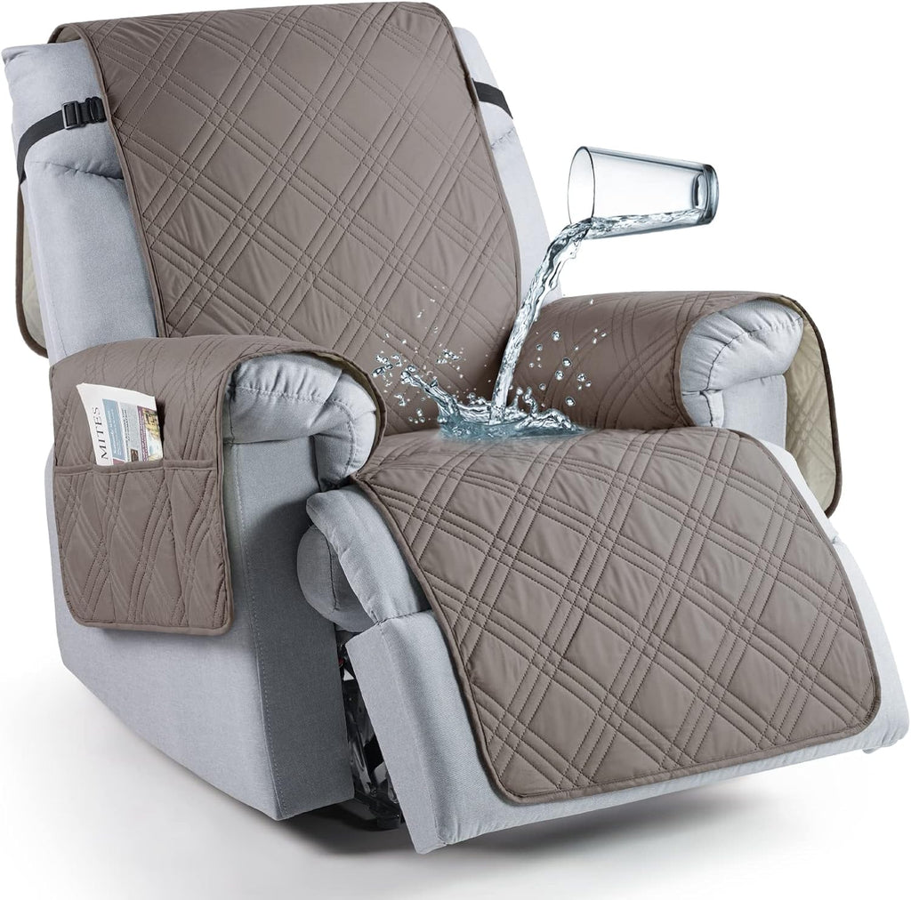 Light Brown Recliner Chair Cover H453332