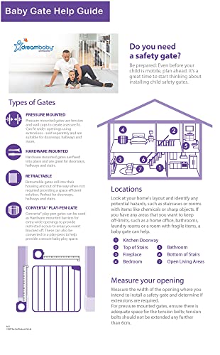 White Extra-Tall Baby Safety Gate L589