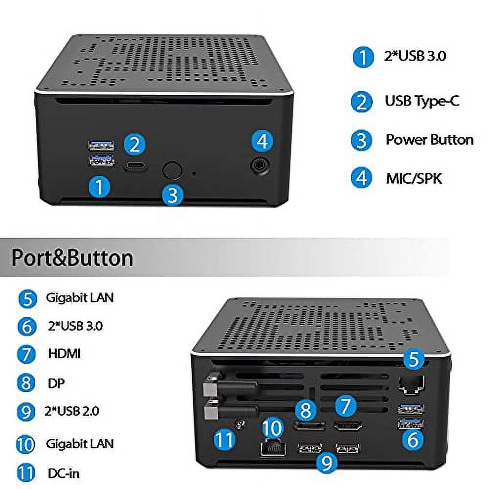 Mini PC Core i9 9880H 32GB RAM 512GB NVME SSD X86628