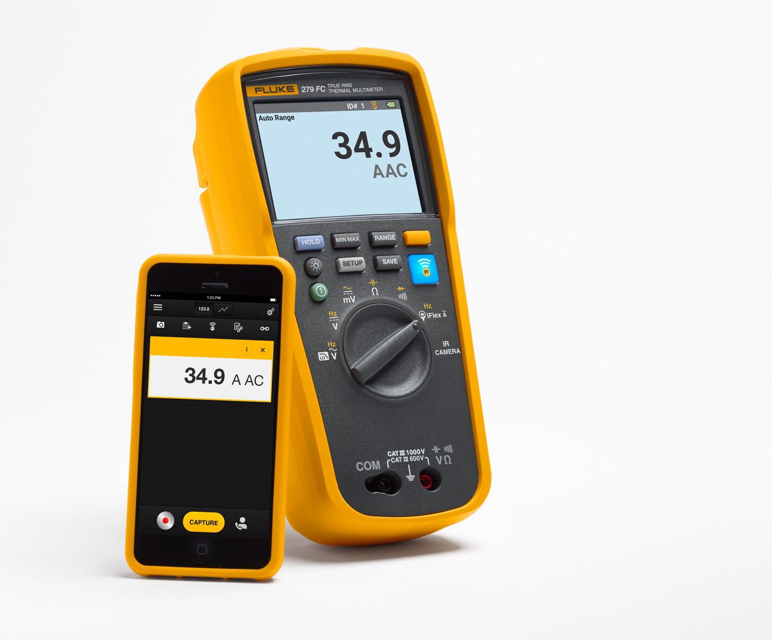 Wireless TRMS Thermal Multimeter with Built-in Thermal Imager P754
