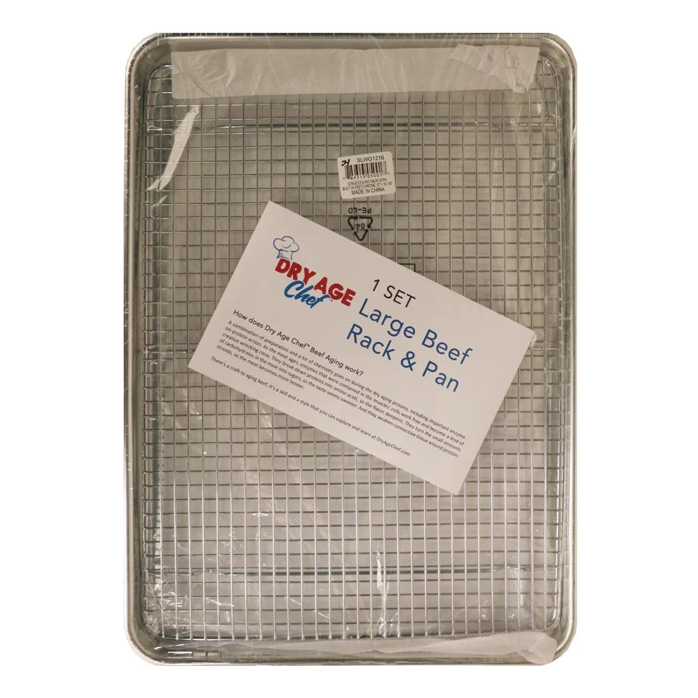 Large Beef Rack, Dry Aging Pan, Fridge Thermometer L1244