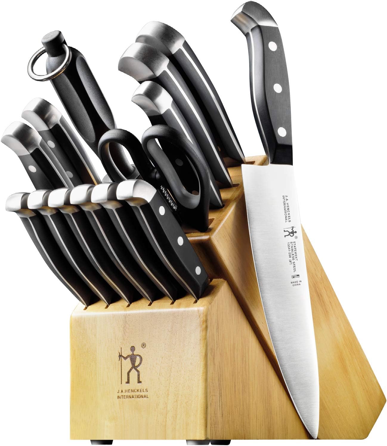 15-Piece Knife Set with Block and Knife Sharpener V92688