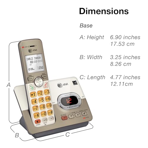 2-Handset Cordless Phone with Answering System S347958