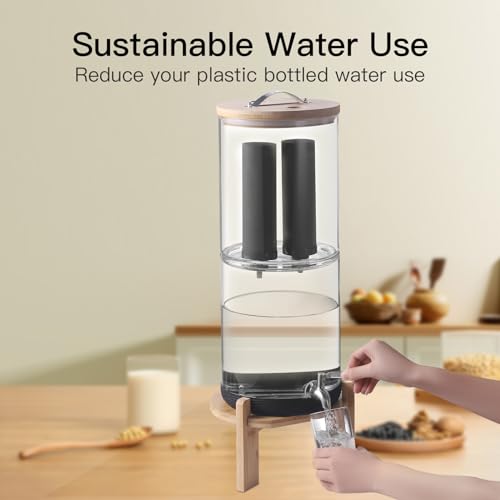 2.25 Gallon Glass Water Filter with Stand W3412