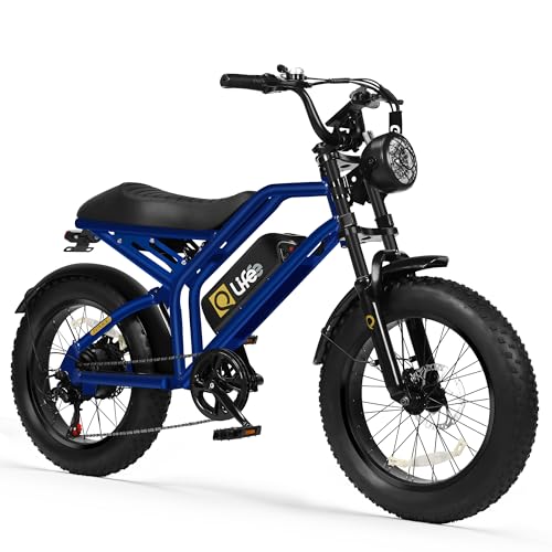 1500W Peak Motor 20" Fat Tires 28MPH Electric Bike with Removable Battery I71469