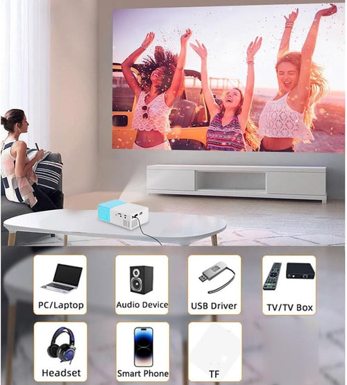 1080P HD Portable LED Mini Projector N409343