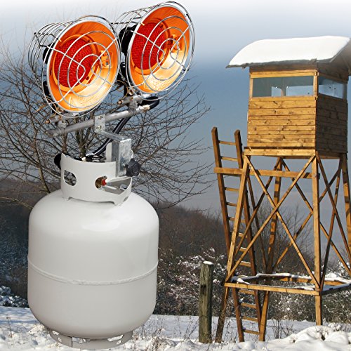 Silver 15000 BTU Propane Tank Top Heater J7229