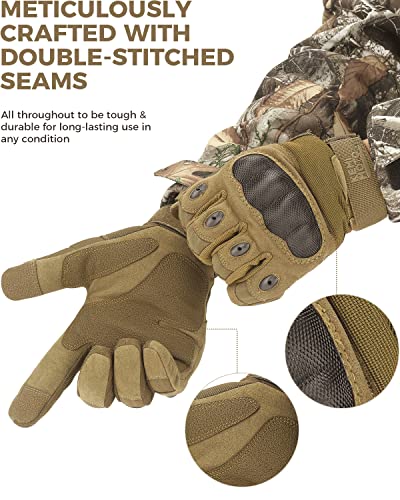 Tactical Gloves with Hard Shell & Palm Padding V907889