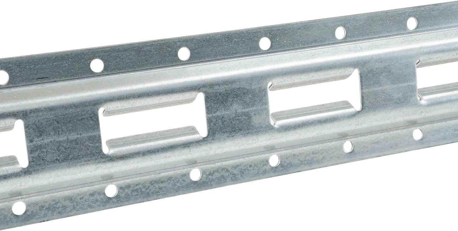 4 Pack 5' Vertical Galvanized Steel Bolt-On Tie-Down Rail Q37928