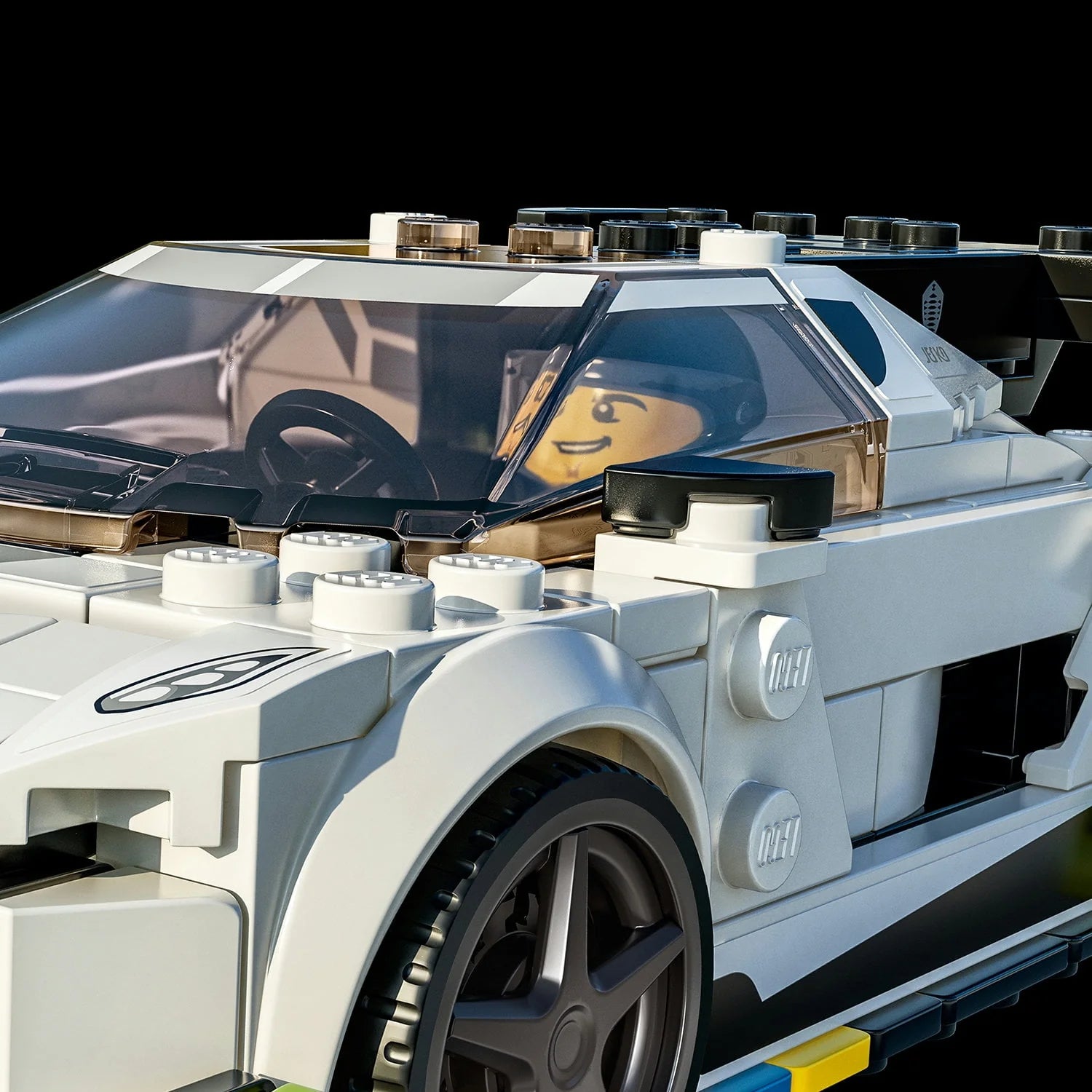 White Racing Car Building Set E273