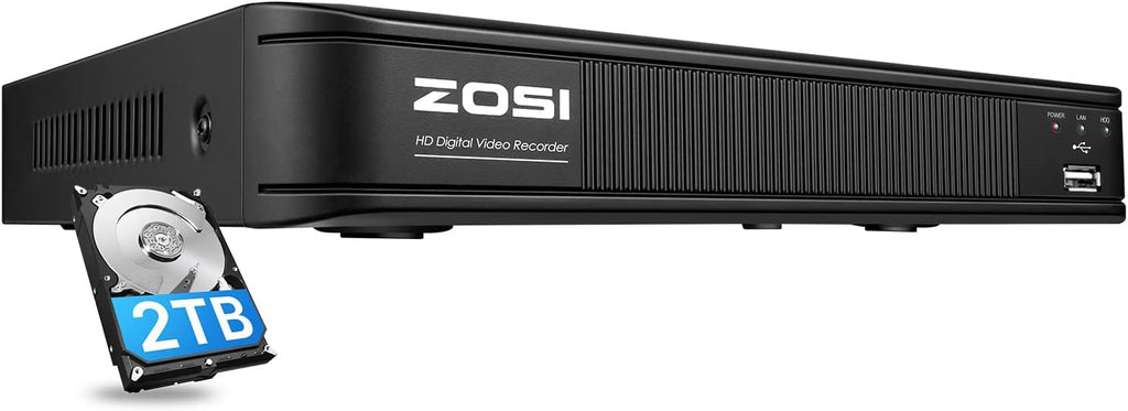 8 Channel 5MP CCTV DVR Recorder with 2TB Hard Drive E734081