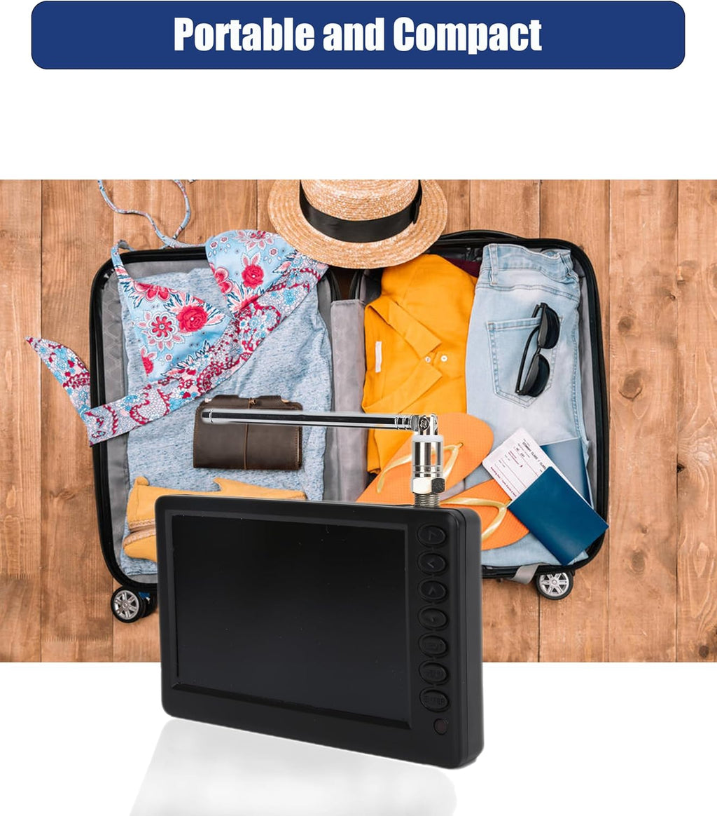 5 Inch 1080P Portable Digital TV with Antenna and Rechargeable Battery A4186