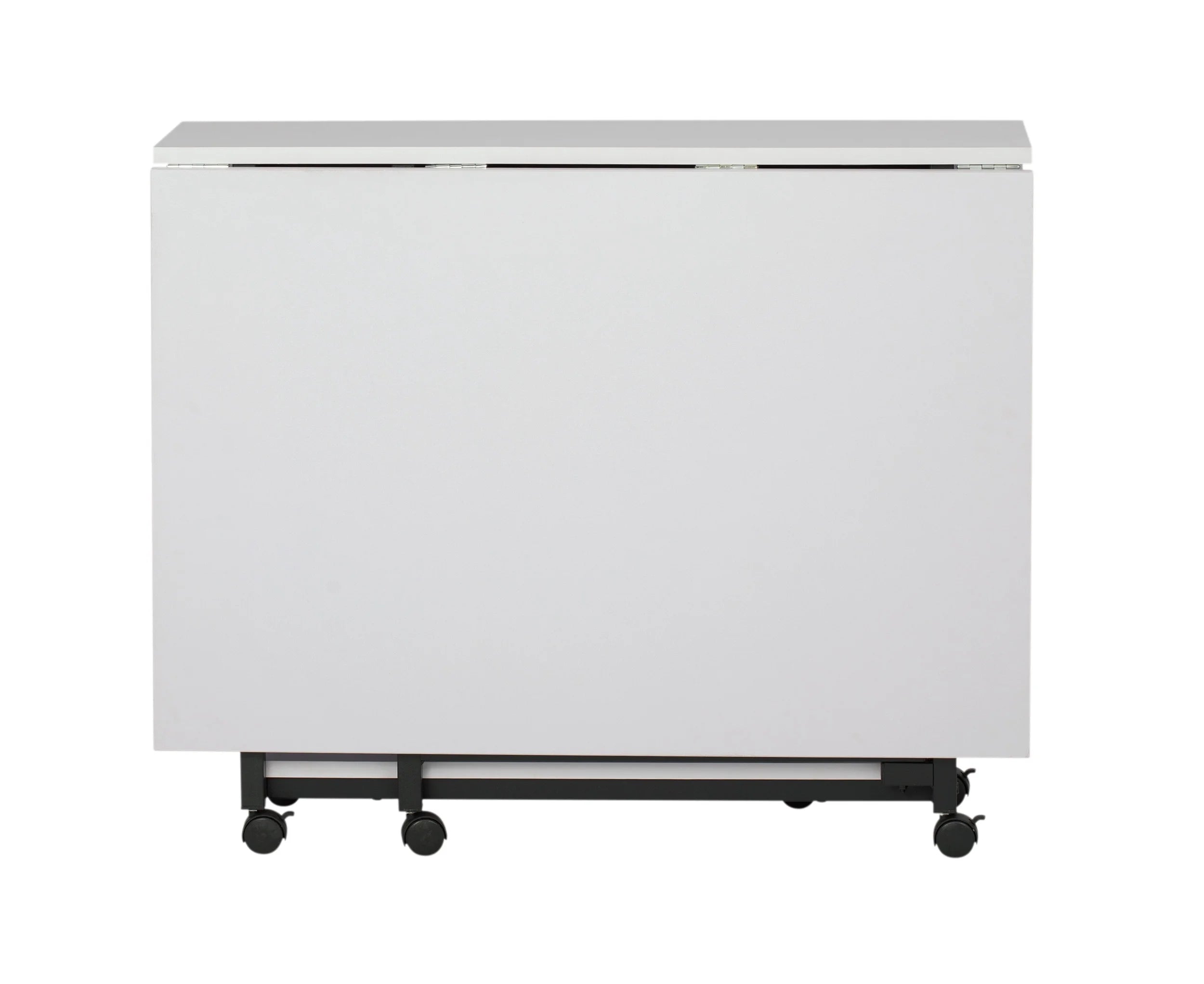 Charcoal White Mobile Fabric Cutting Table with Storage 30" H P7816