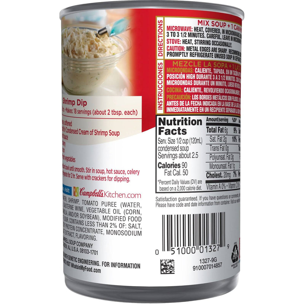 10.5 oz Can Cream of Shrimp Soup Pack of 12 E77983