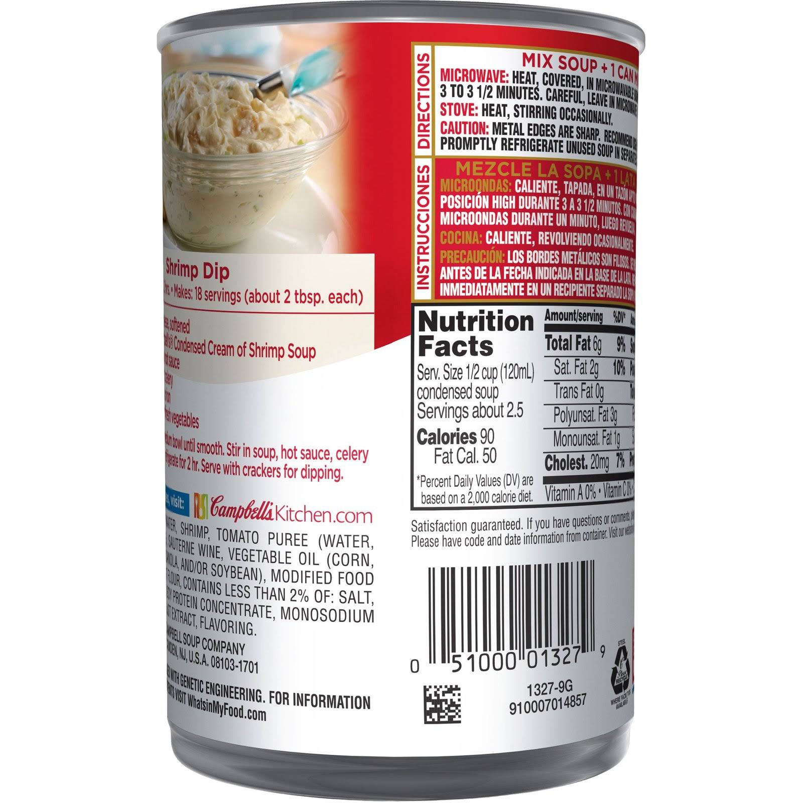 10.5 oz Can Cream of Shrimp Soup Pack of 12 E77983
