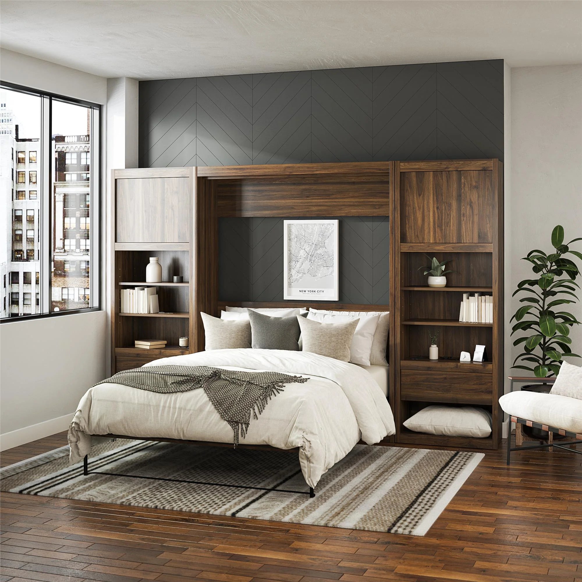 Single Side Cabinet in Walnut K6532