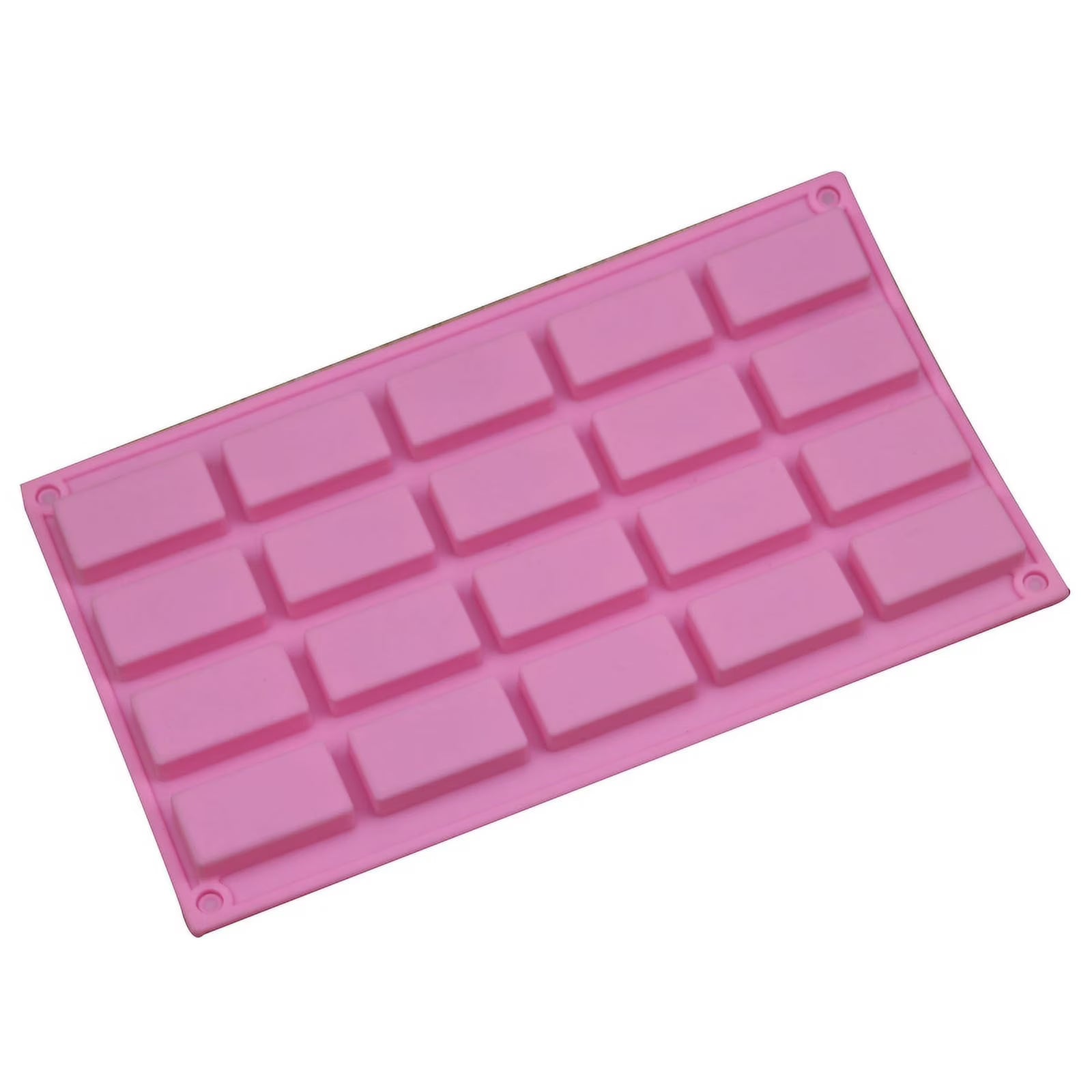 20 Cavities Rectangular Silicone Soap Moulds W4993