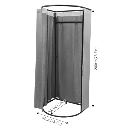 Grey Portable Folding Dressing Room with Shading Curtain V611