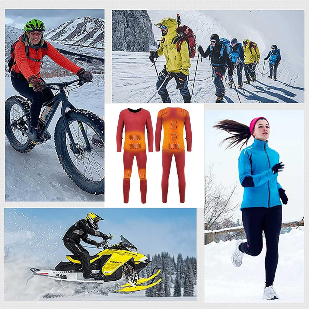 Men's USB Heating Thermal Suit with 3 Heating Levels and 9 Heating Zones M14568