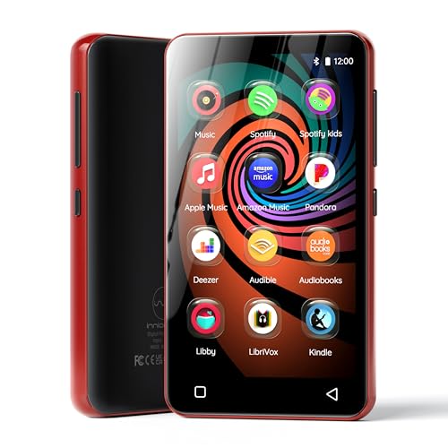 160GB MP3 Player with Bluetooth and WiFi, 4" Touch Screen Android MP4 MP3 Player (Black) I716484