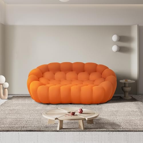 74.8'' 2 Seater Mesh Fabric Curved Sofa Q22664