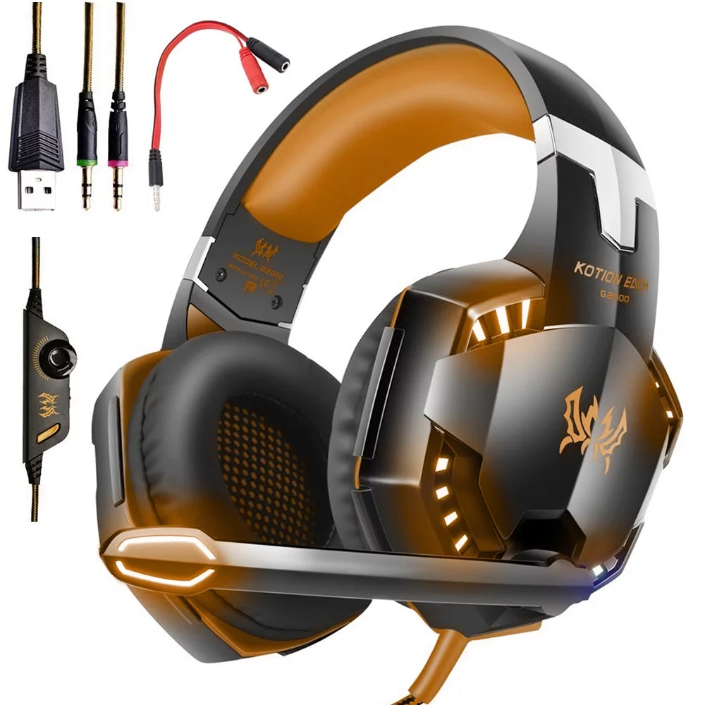 Noise Cancelling Over Ear Gaming Headset with Mic A976