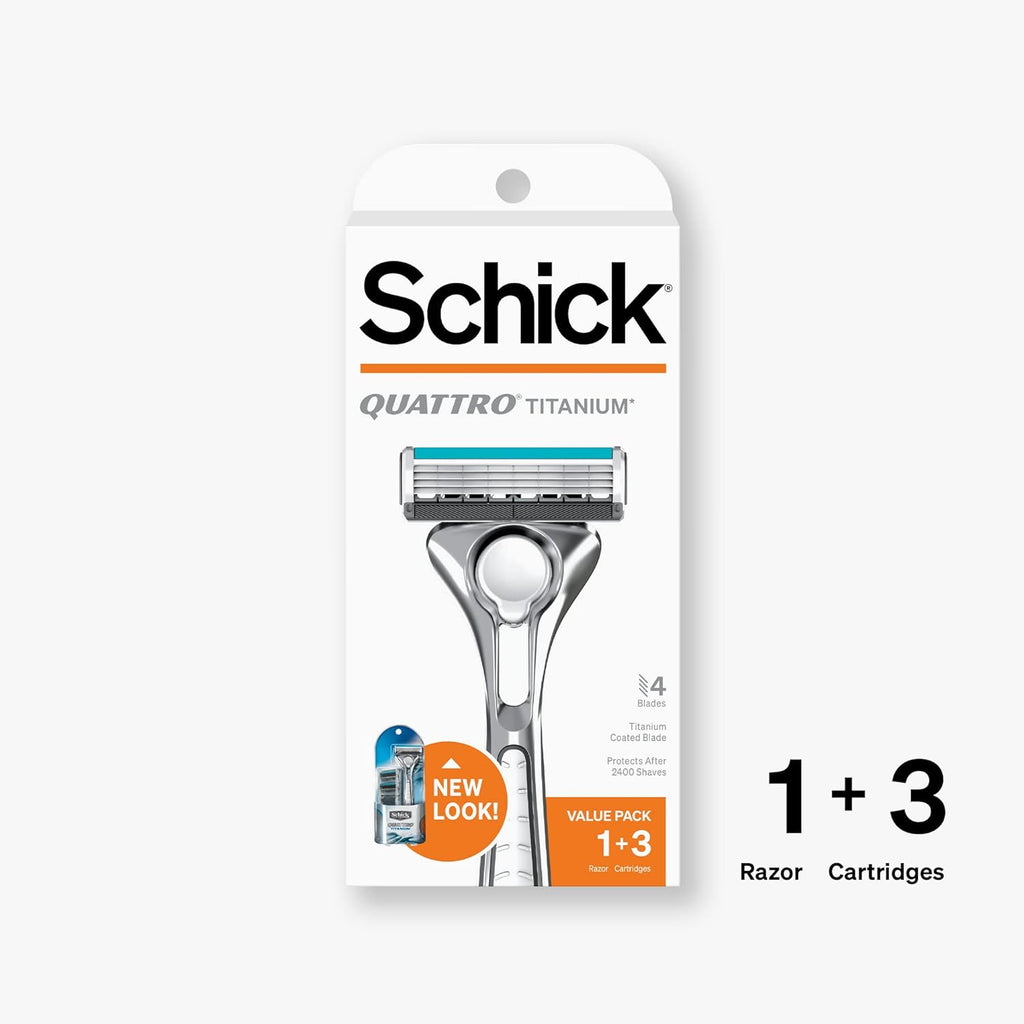Titanium Razor with 3 Refill Blades M65402